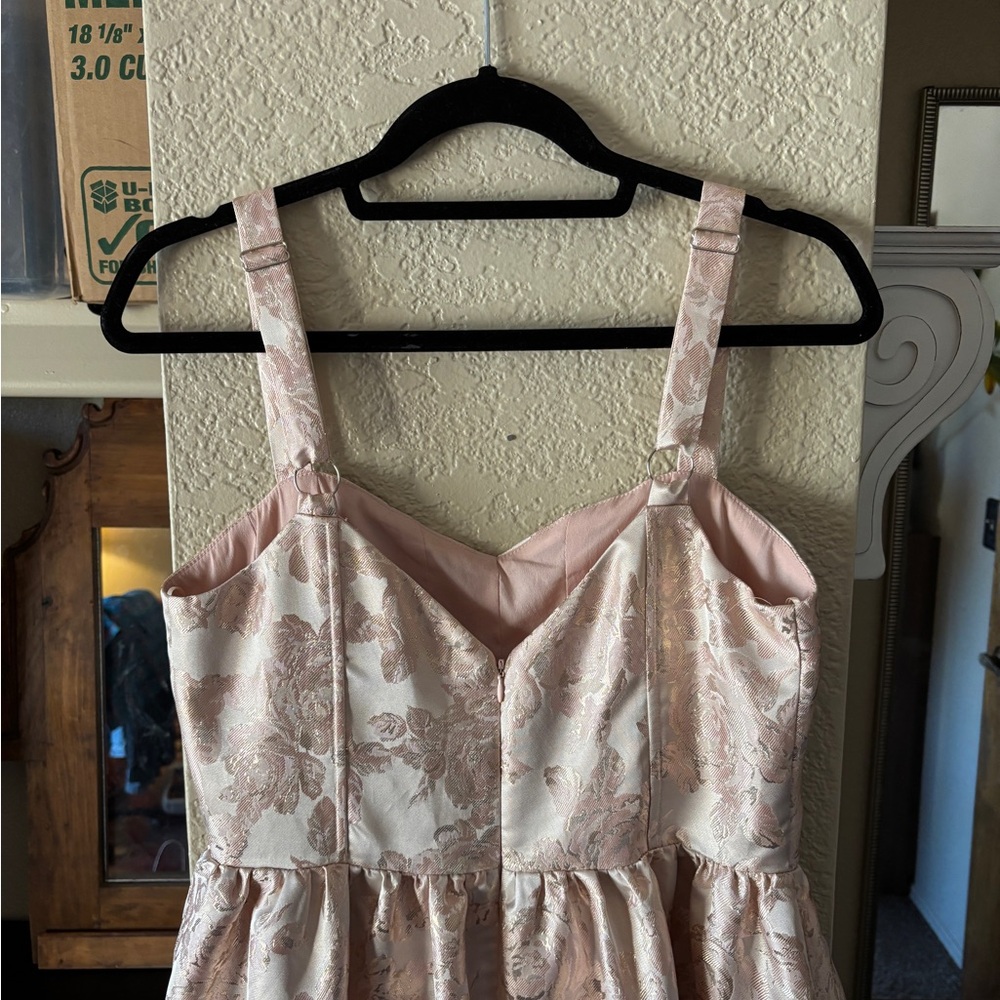 If By Sea Sleeveless Floral Jaquard Maxi Dress - Picture 8 of 13